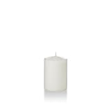 Yummi 3" x 4" White Round Pillar Candles - 3 per Pack