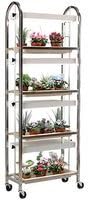 Grow Light Cart on Wheels, 4-Tier