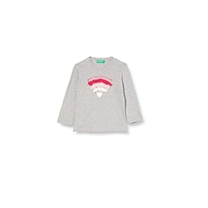 United Colors of Benetton T-shirt voor meisjes – grijs – 82