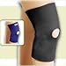 Safe-T-Sport Neoprene Knee Support - Open Patella. Black. 3X-Large