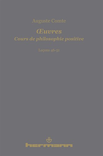 Cours de philosophie positive