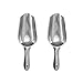 Stainless Steel Bar Ice Scoop 6 oz, Set of 2
