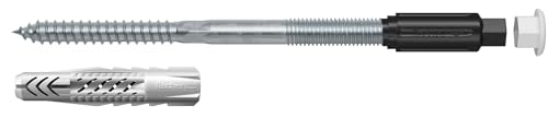 fischer Abstandsmontagesystem TherMax 10 / 160 M8 für Dämmstoffe, Dämmstoffdübel zur Befestigung leichter Lasten in Wärmedämmverbundsystemen, mit Anti