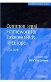 Common Legal Framework for Takeover Bids in Europe B007Z02RY0 Book Cover