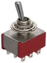 GC Electronics 35-024 Miniature Toggle Switch 3PDT On-On 5A