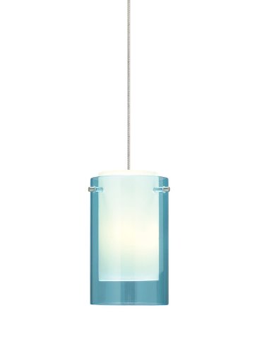 Tech Lighting 700FJECPQS, Mini Echo Mini Low Volt Cylinder Pendant, 1 Light Halogen, Nickel
