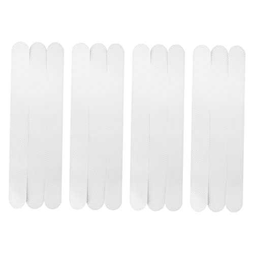 LOEFLIFA 12pcs Transparent Slip Bath Safety Strips Non Slip Stickers for Bathtubs Showers Stairs Floors