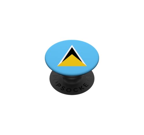 Saint Lucian Flag of Saint Lucia PopSockets Adhesive PopGrip