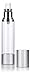 JUVITUS 1.7 oz Airless Silver Matte Clear Acrylic Spray Bottle (6 Pack)