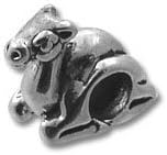 STERLING SILVER Spacer Camel BEAD 3.8 MM HOLE