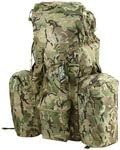 Military Supplies British Army Style Full Size Combat Rucksack Bergen 120L BTP Camo + Pockets + Yoke