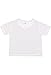 Sublivie Toddler 100% Polyester Crew Neck Short Sleeve Sublimation T-Shirt, White, 3T