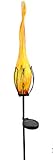 Red Carpet Studios Solar Light with Stake, Yellow with Red Spots