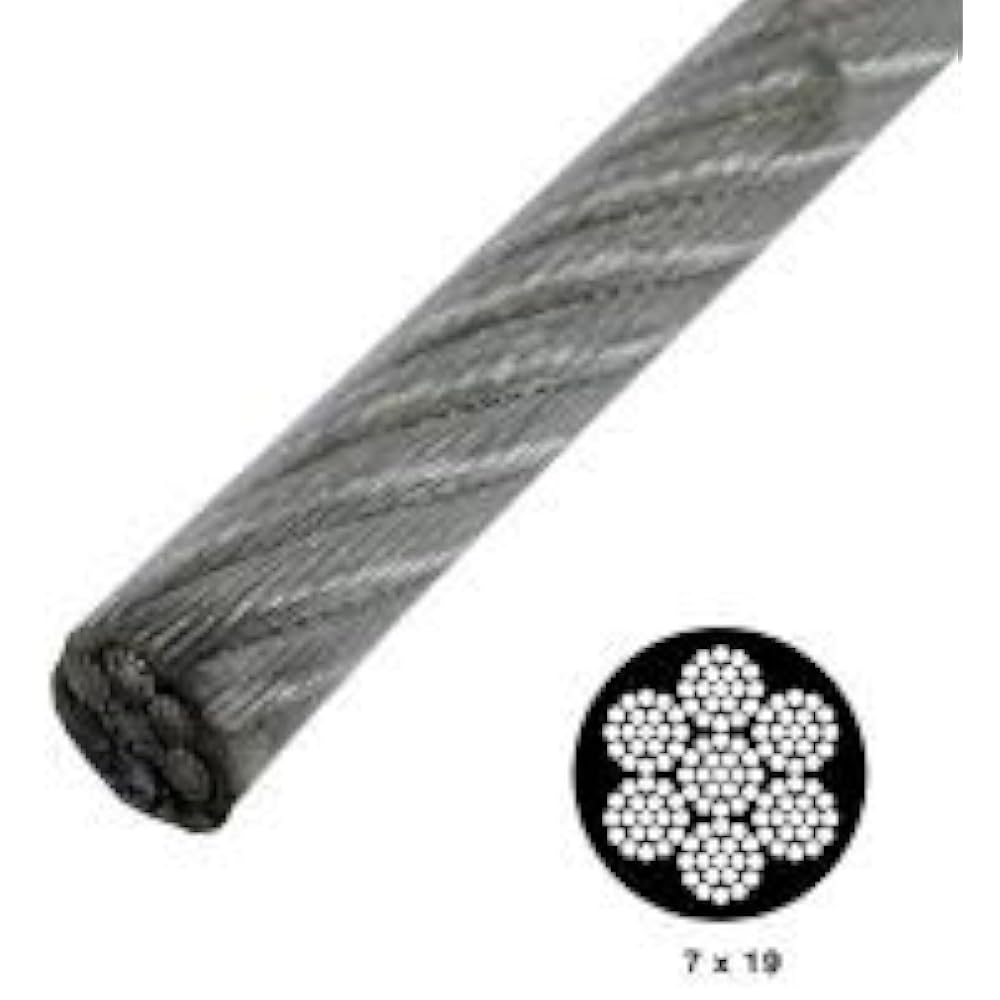 50250 Ft Clothesline Cable, Vinyl Coated Heavy Duty 2000 Lb. Flexible