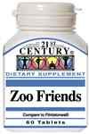 21st CENTURY ZOO FRIENDS COMPARE TO FLINTSTONES® COMPLETE-60 CHEWABLE TABLETS