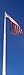 21 FT Tapered Telescoping Silver Flag pole Tangle Free Commercial Flag pole 2.5 inch base 3x5 Embroidered and Sewn US Nylon Flag included Hardware for Holding Two Flags