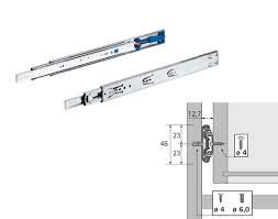 1 Set Hettich 911427100 Ka4532 Soft Closing Drawer Slide Runner