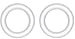 AquaTop CF500 Canister Filter Replacement O-Ring Set (2) for Quick Disconnect Valve