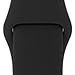 Apple Watch 38mm Band, ClockChoice Silicone Strap Sport Replacement Kit for iWatch, BLACK| Bonus Case Included | No adapter needed | Includes 3 Pieces, for 2 Lengths | For Women and Men Use