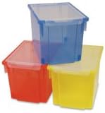 Gratnells Jumbo trays - Set of three translucent plastic storage boxes with lids