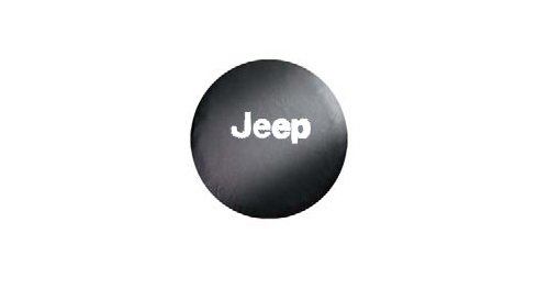 Genuine Jeep Accessories 82209953AB Cloth Spare Tire Cover with White Jeep Logo