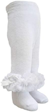 Soft Touch baby girl tights with organza lace tutu around the ankle. Available to fit ages Newborn-12 months in White, Pink, Black, Red or Plain Beige