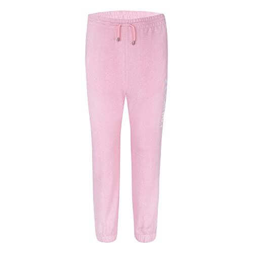 Hurley Pantaloni Jogger Super Morbidi Hrlg, Rosa Fenicottero mélange, 7 Anni Bambina
