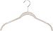 Utopia Home Premium Velvet Hangers (Pack of 50, Ivory) - Heavy Duty - Non Slip - Velvet Shirt/Dress Hangers