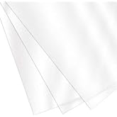 CFS Products 7 Mil 8-1/2 x 11 Inches PVC Binding Covers - Pack of 100, Clear Compatible with GBC, Fellowes and Trubind Binding Machines and More