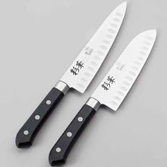 Fuji cutlery kitchen knife set Ayaka dimpled santoku & Gyuto kitchen knife FC-171