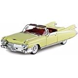 Signature Models 1959 Cadillac Eldorado Biarritz Convertible, Yellow 32350 - 1/32 Scale Diecast Model Toy Car