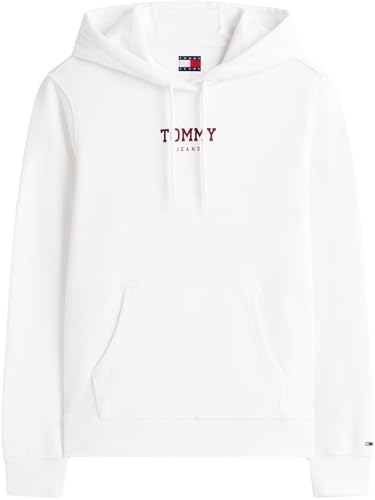 Sweat à Capuche TJW REG ESS Logo 2 EXT DW0DW21921 pour Femme, Blanc (écru), 3XL, Blanc (écru), 3XL Grande Taille