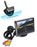 PARKVISION Backup Camera Kit, 5 Inch LCD Color Display Rear View Back Up Monitor+180 Degrees Multiview Reverse Camera Parking Assistance System