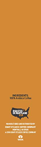 EIGHT O’CLOCK COFFEE BARISTA BLENDS GROUND COFFEE, BLACK & TAN, 11 OUNCE
