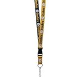 Pro Specialties Group NFL Pittsburgh Steelers Two Tone Lanyard, Gold/Black, One Size