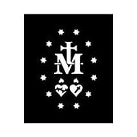 Chase Grace Studio Catholic Church Cross Heart Religion Vinyl Decal Sticker|White|Cars Trucks Vans SUV Laptops Wall Art|5.75" X 4"|CGS388