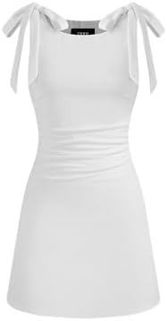 asymmetrical neck knotted mini dress Valentine rush outfits special occasion dresses Knit Fabric Asymmetrical Neck Ruched Knotted Mini Dress For Music Festival/Live House Party/Clubbing Vacation