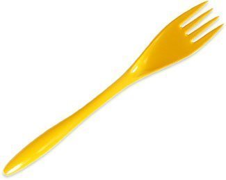Gourmac Yellow Melamine Fork 12.5