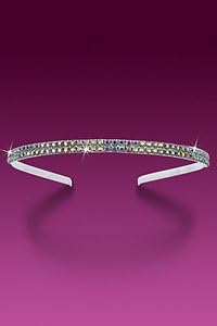 Girls AB Rainbow Crystal 2 Row Rhinestone Headband - Pageant or Dancer Jewelry - Prom etc !