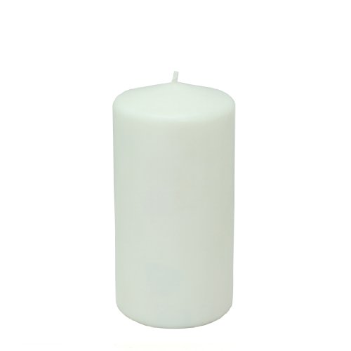 Zest Candle Pillar Candles, 3 by 6-Inch, White s
