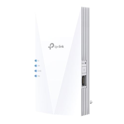 RE500X WiFi 6 WLAN Verstärker Repeater AX1500 (1200 Mbit/s 5GHz, 300 Mbit/s 2,4GHz, Gigabit-Port, kompatibel mit Allen WLAN-Routern inkl. Fritzbox)