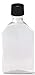 50 ml (1.7 Oz.) Premium Quality Flask Clear Plastic PET Bottle for Beverage, Alcohol or Oil with Temper evident caps (10 Pack)