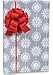 Christmas WINTER SNOWFLAKES Gift Wrap Wrapping Paper - 16ft Roll