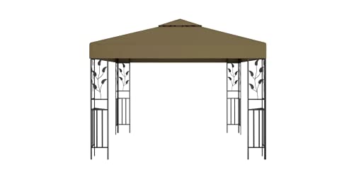 Pavillon 3x3 m Taupe Gartenbauten Pavillons und Partyzelte 180 g/m² – Bild 4