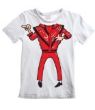 Tribal T-Shirt Big Boys' Michael Jackson Fancy Dress T-Shirt 5-6 Years White