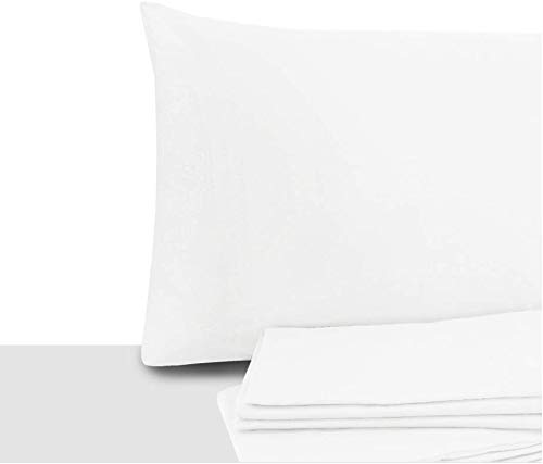 Giovanni Dolcinotti | Set of 2 Pillow Cases Double and Single Bed 50 x 80 cm - 100% Cotton - Made in Italy - White