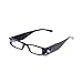 Foster Grant FGX1010028150 Light Specs Lighted Reading Glasses, Black +1.50 Size
