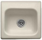 Advantage Series 16.5" x 15.5" Berkeley Rectangular Self Rimming Prep Bar Sink Finish: Almond, Faucet Drillings: 2 Holes