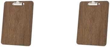 Chalkboards UK Clipboard, Wood, Dark Oak, A5, 240 x 175 mm (Pack of 2)