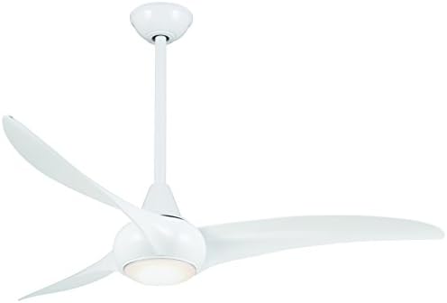 Minka Aire Wave 132cm Ceiling Fan With Led Light In White Fans